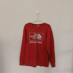 the north face graphic crewneck sweatshirt